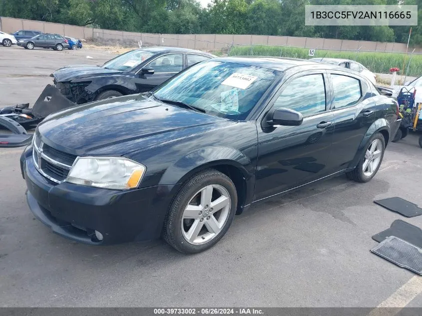 2010 Dodge Avenger R/T VIN: 1B3CC5FV2AN116665 Lot: 39733002