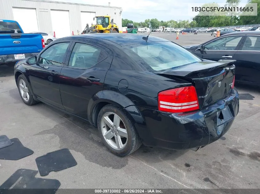 2010 Dodge Avenger R/T VIN: 1B3CC5FV2AN116665 Lot: 39733002