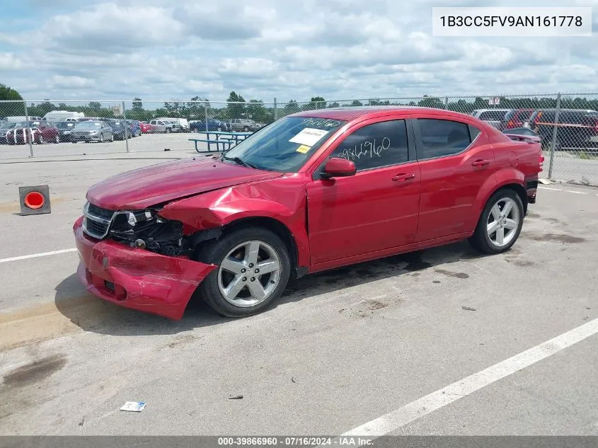 2010 Dodge Avenger R/T VIN: 1B3CC5FV9AN161778 Lot: 39866960