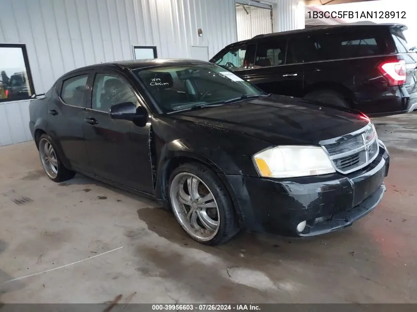 2010 Dodge Avenger R/T VIN: 1B3CC5FB1AN128912 Lot: 39956603