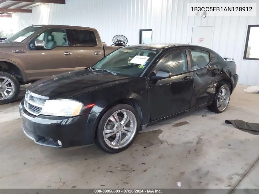 2010 Dodge Avenger R/T VIN: 1B3CC5FB1AN128912 Lot: 39956603