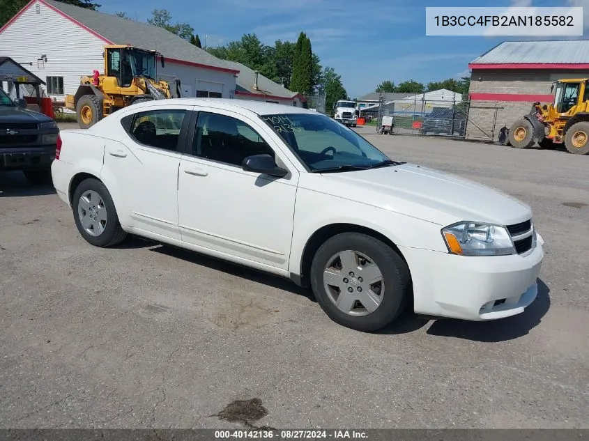 2010 Dodge Avenger Sxt VIN: 1B3CC4FB2AN185582 Lot: 40142136