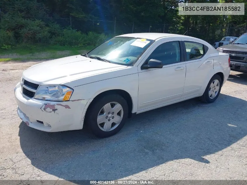 2010 Dodge Avenger Sxt VIN: 1B3CC4FB2AN185582 Lot: 40142136