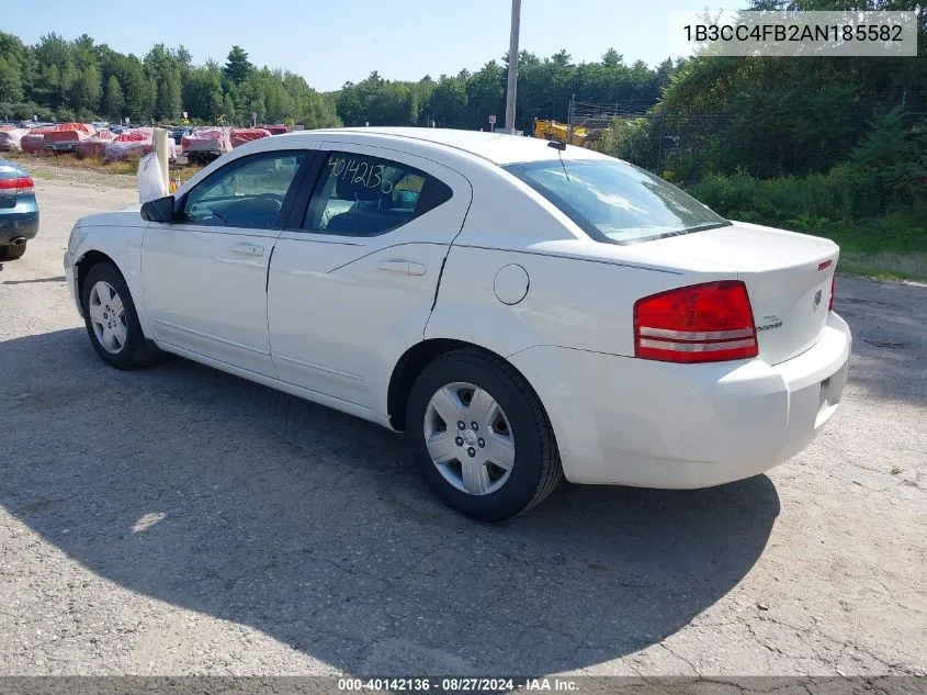 2010 Dodge Avenger Sxt VIN: 1B3CC4FB2AN185582 Lot: 40142136