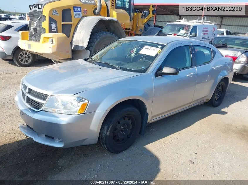 2010 Dodge Avenger Sxt VIN: 1B3CC4FBXAN202290 Lot: 40217307