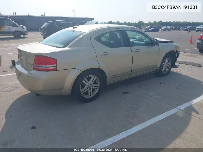 2010 Dodge Avenger Sxt VIN: 1B3CC4FB9AN191301 Lot: 40230049