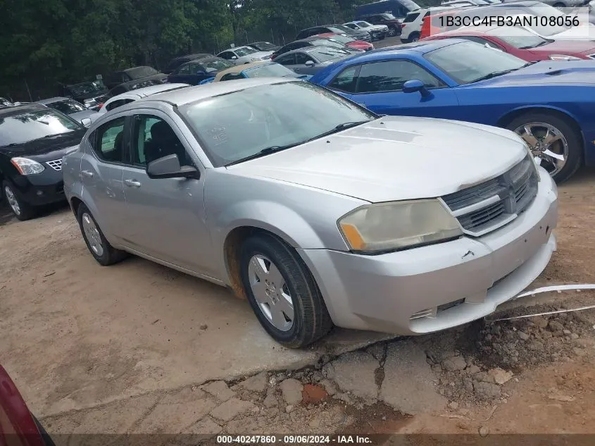 2010 Dodge Avenger Sxt VIN: 1B3CC4FB3AN108056 Lot: 40247860