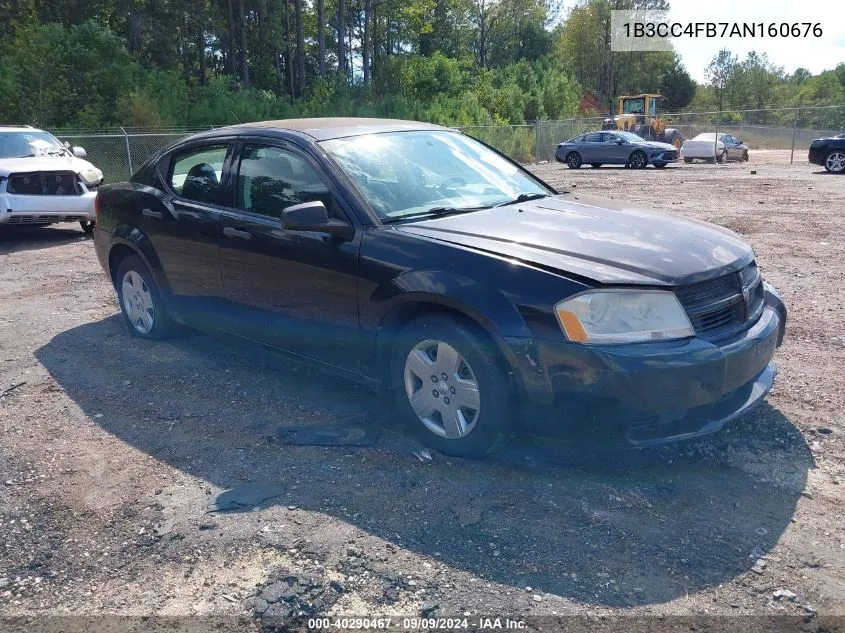 2010 Dodge Avenger Sxt VIN: 1B3CC4FB7AN160676 Lot: 40290467