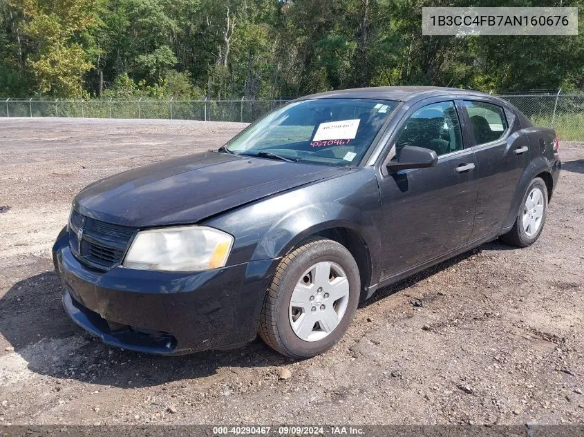 2010 Dodge Avenger Sxt VIN: 1B3CC4FB7AN160676 Lot: 40290467