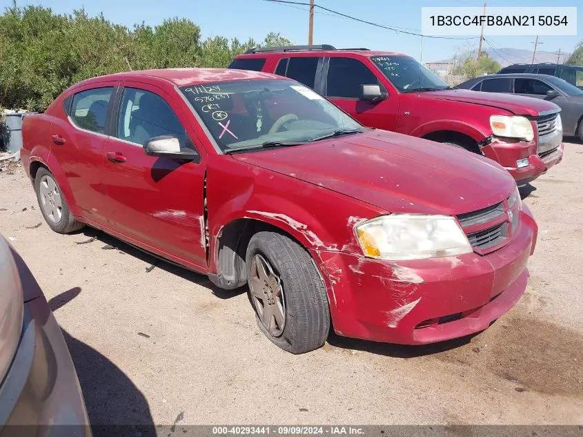 1B3CC4FB8AN215054 2010 Dodge Avenger Sxt