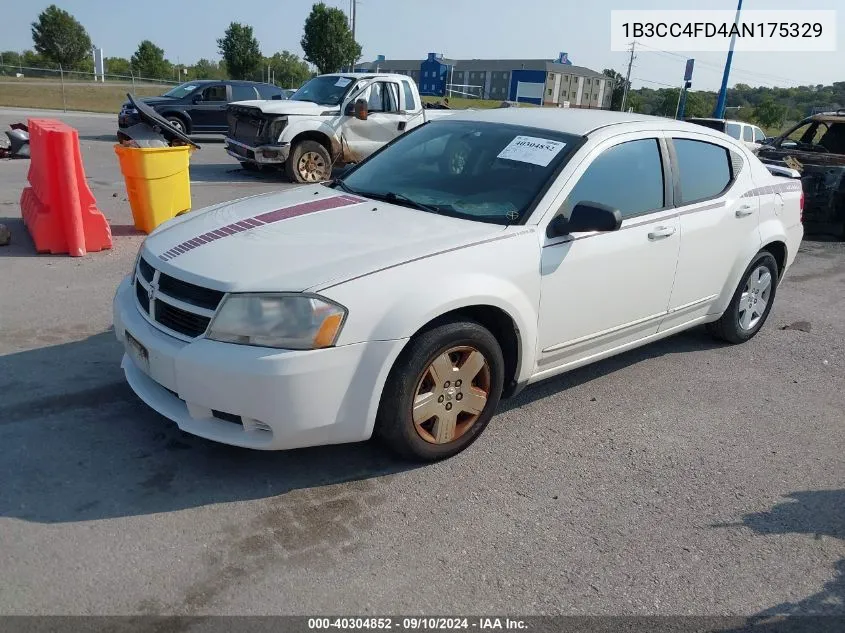 2010 Dodge Avenger Sxt VIN: 1B3CC4FD4AN175329 Lot: 40304852