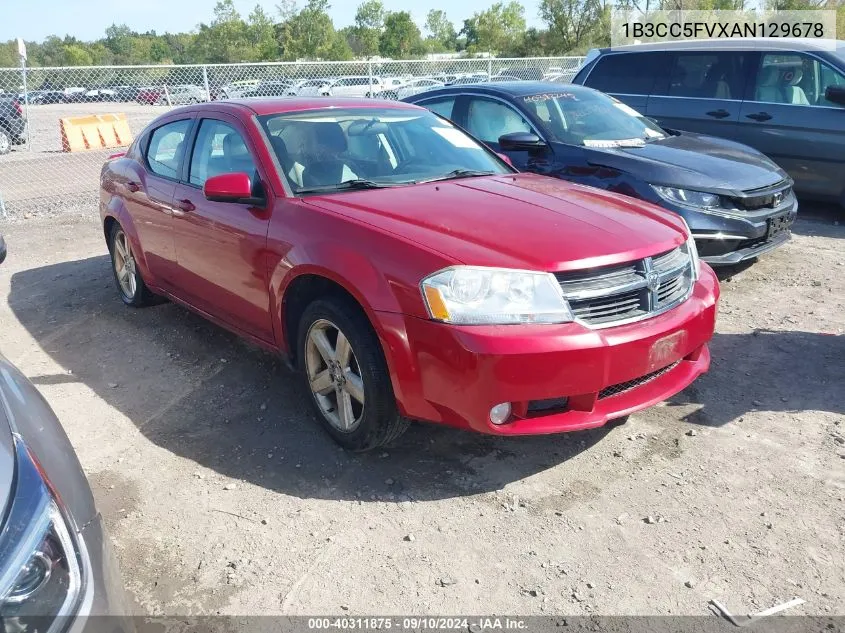 2010 Dodge Avenger R/T VIN: 1B3CC5FVXAN129678 Lot: 40311875