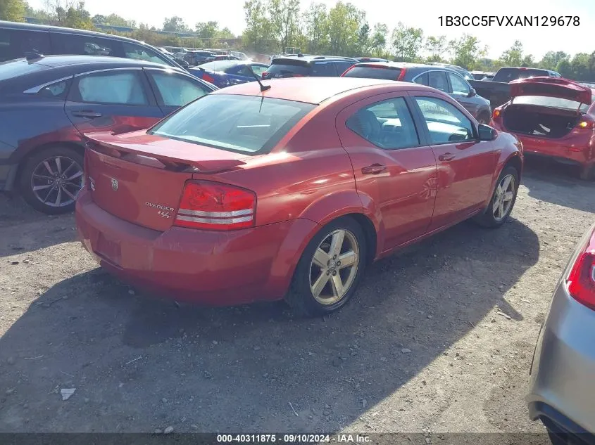 2010 Dodge Avenger R/T VIN: 1B3CC5FVXAN129678 Lot: 40311875