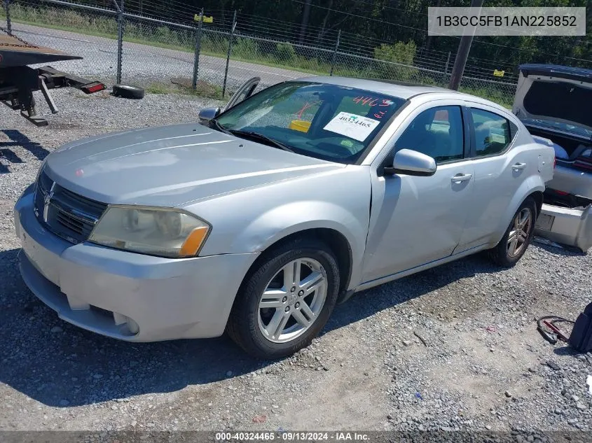 2010 Dodge Avenger R/T VIN: 1B3CC5FB1AN225852 Lot: 40324465