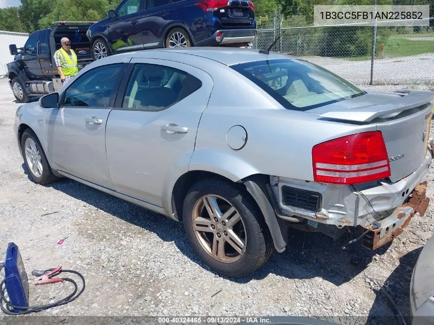 2010 Dodge Avenger R/T VIN: 1B3CC5FB1AN225852 Lot: 40324465