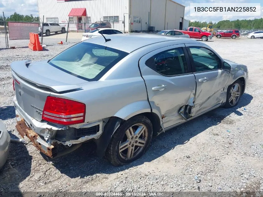 2010 Dodge Avenger R/T VIN: 1B3CC5FB1AN225852 Lot: 40324465