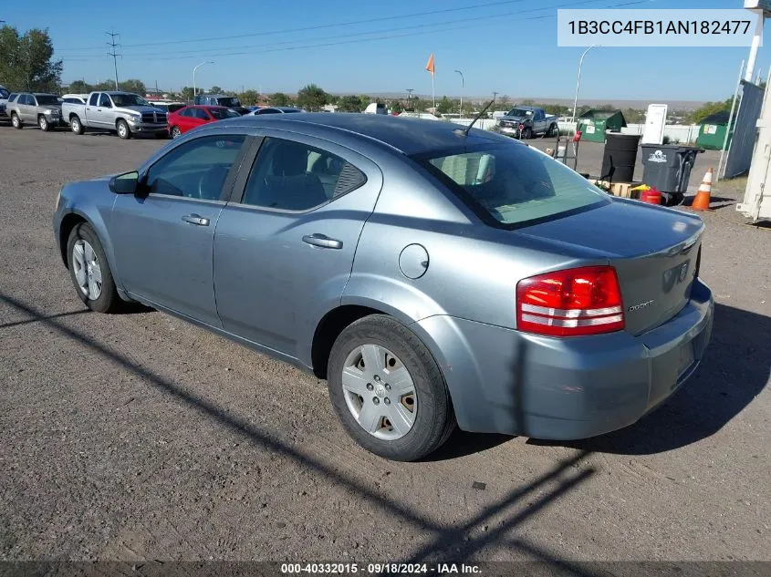 2010 Dodge Avenger Sxt VIN: 1B3CC4FB1AN182477 Lot: 40332015