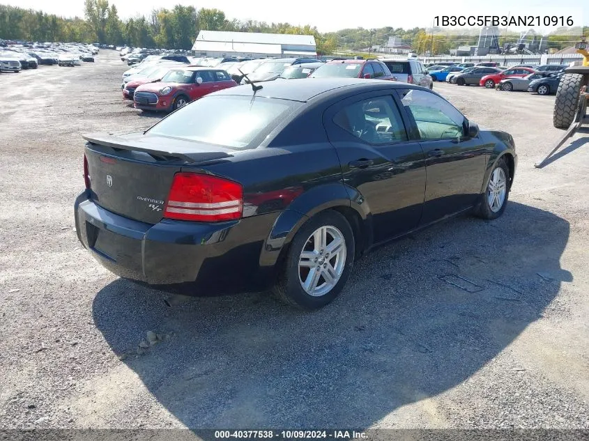 1B3CC5FB3AN210916 2010 Dodge Avenger R/T