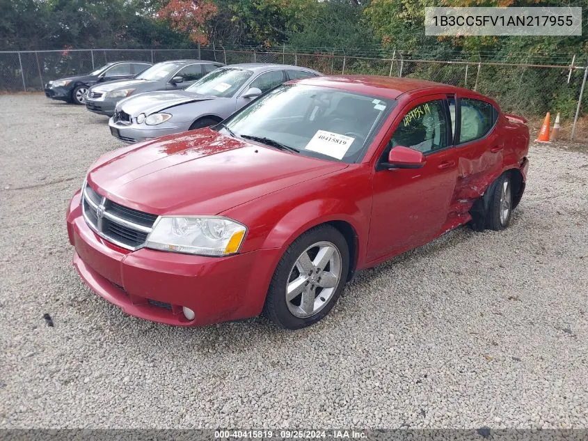 2010 Dodge Avenger R/T VIN: 1B3CC5FV1AN217955 Lot: 40415819