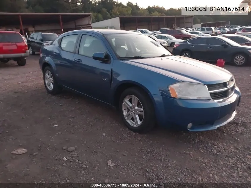 2010 Dodge Avenger R/T VIN: 1B3CC5FB1AN167614 Lot: 40536773