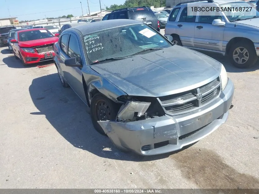 2010 Dodge Avenger Sxt VIN: 1B3CC4FB5AN168727 Lot: 40538160