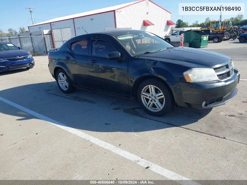 2010 Dodge Avenger R/T VIN: 1B3CC5FBXAN198490 Lot: 40556640