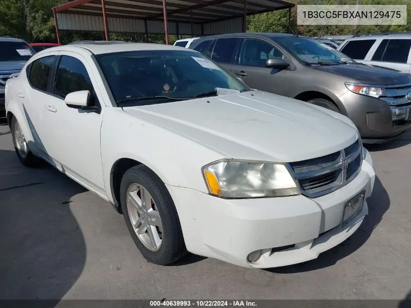 2010 Dodge Avenger R/T VIN: 1B3CC5FBXAN129475 Lot: 40639993