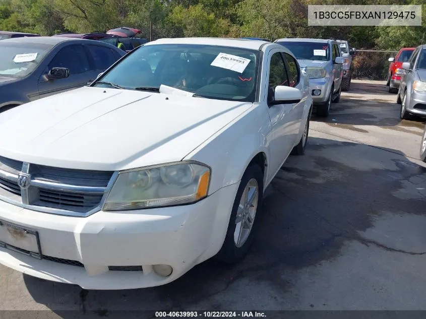 2010 Dodge Avenger R/T VIN: 1B3CC5FBXAN129475 Lot: 40639993