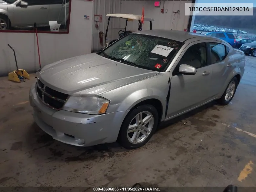 2010 Dodge Avenger R/T VIN: 1B3CC5FB0AN129016 Lot: 40696855