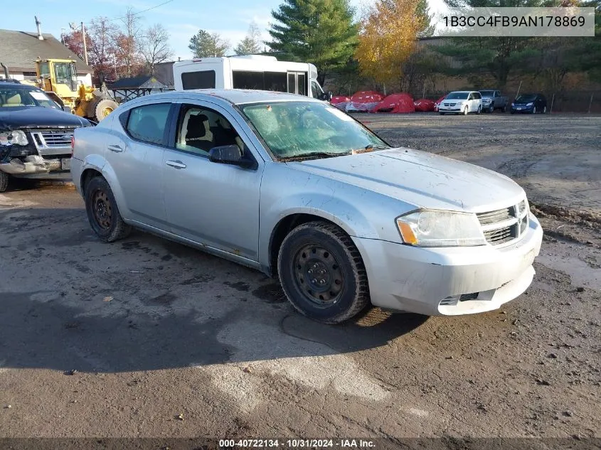 2010 Dodge Avenger Sxt VIN: 1B3CC4FB9AN178869 Lot: 40722134