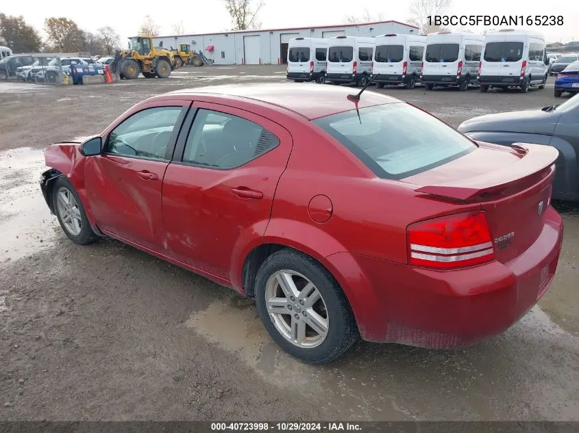 2010 Dodge Avenger R/T VIN: 1B3CC5FB0AN165238 Lot: 40723998