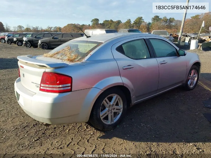 1B3CC5FB5AN174646 2010 Dodge Avenger R/T