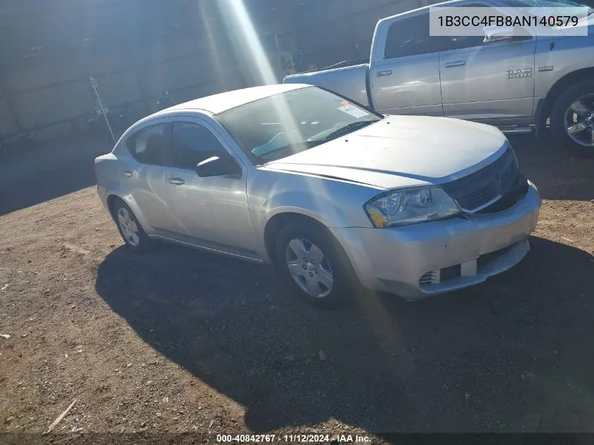 2010 Dodge Avenger Sxt VIN: 1B3CC4FB8AN140579 Lot: 40842767