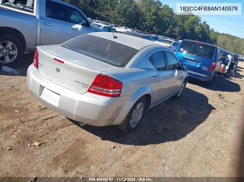 2010 Dodge Avenger Sxt VIN: 1B3CC4FB8AN140579 Lot: 40842767