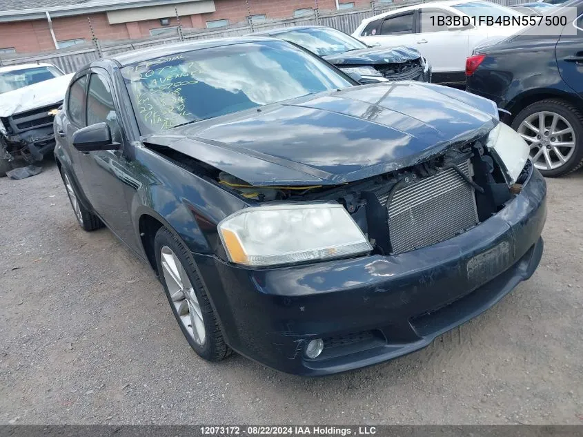 1B3BD1FB4BN557500 2011 Dodge Avenger Mainstreet