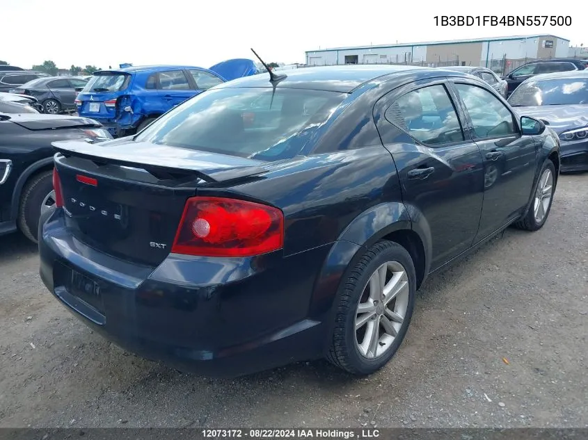 1B3BD1FB4BN557500 2011 Dodge Avenger Mainstreet