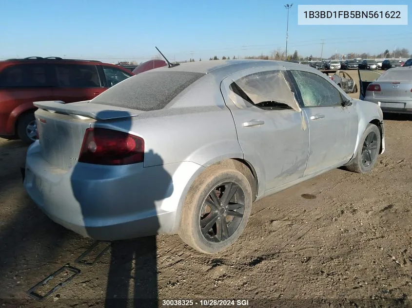 1B3BD1FB5BN561622 2011 Dodge Avenger Mainstreet