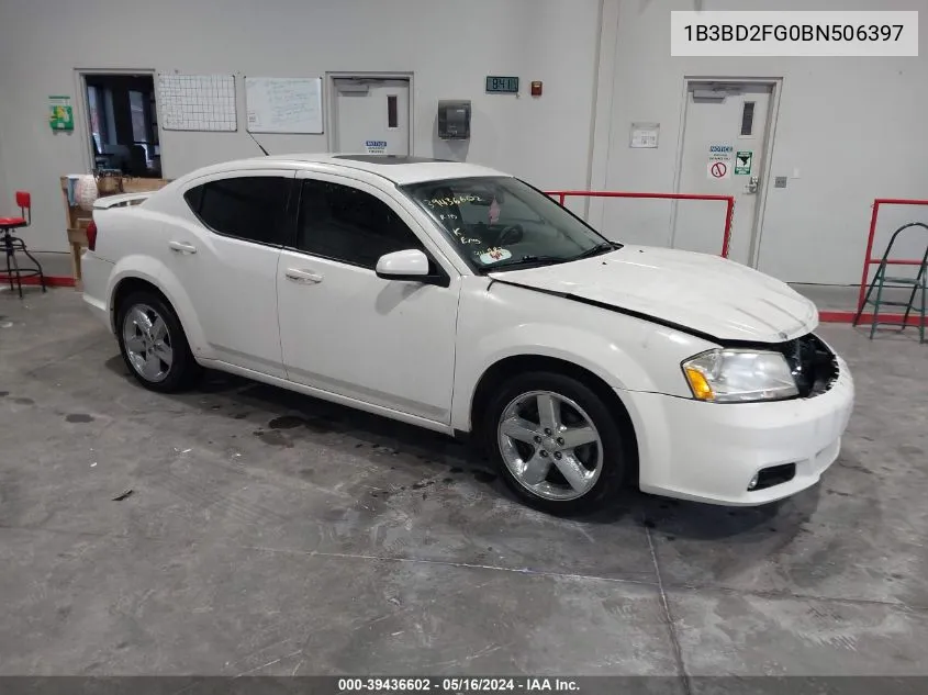 2011 Dodge Avenger Lux VIN: 1B3BD2FG0BN506397 Lot: 39436602