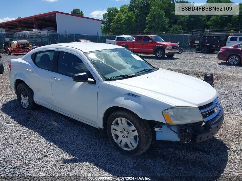 2011 Dodge Avenger Express VIN: 1B3BD4FB3BN621091 Lot: 39603502