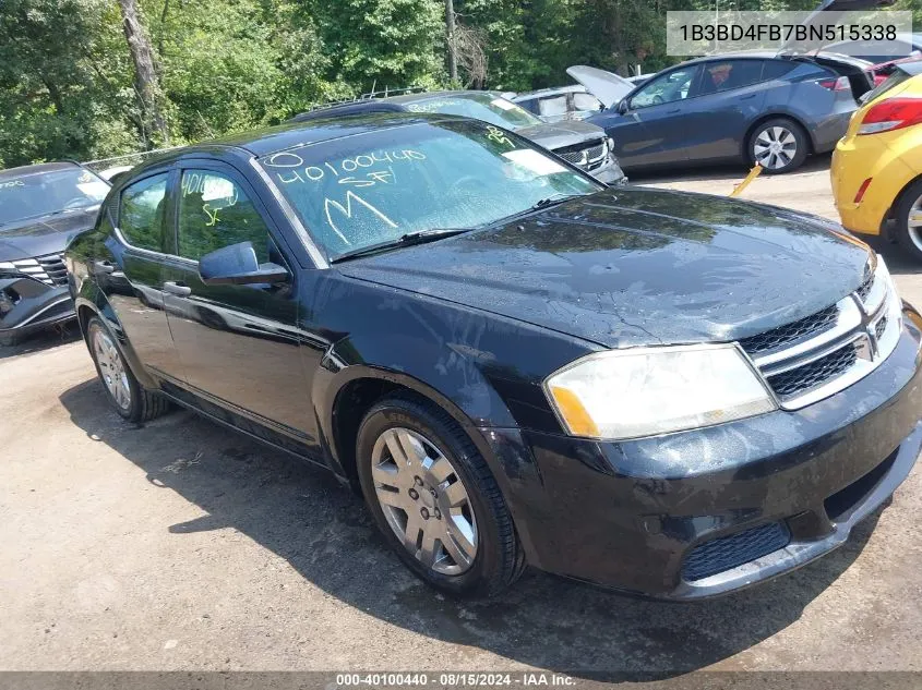 2011 Dodge Avenger Express VIN: 1B3BD4FB7BN515338 Lot: 40100440