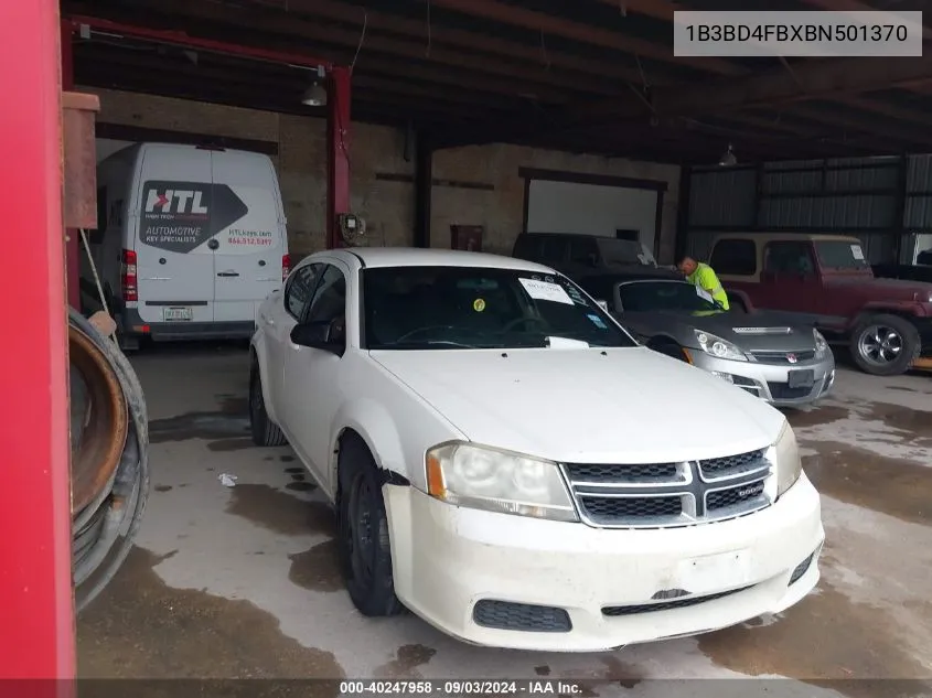 1B3BD4FBXBN501370 2011 Dodge Avenger Express