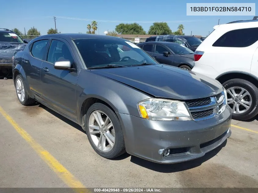 2011 Dodge Avenger Mainstreet VIN: 1B3BD1FG2BN584710 Lot: 40429948