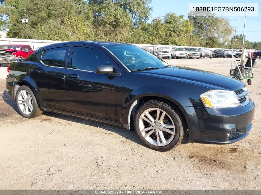 2011 Dodge Avenger Mainstreet VIN: 1B3BD1FG7BN506293 Lot: 40522279