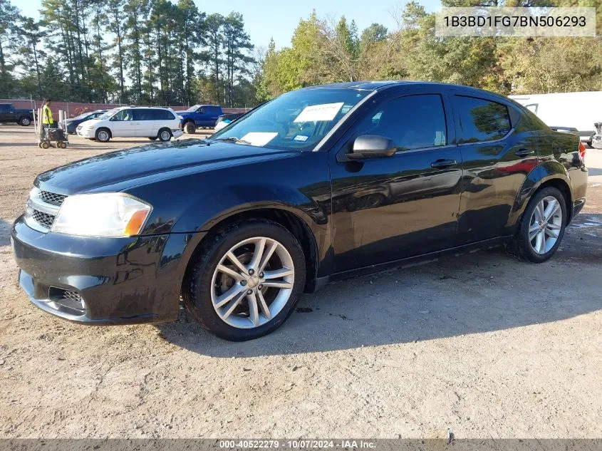 2011 Dodge Avenger Mainstreet VIN: 1B3BD1FG7BN506293 Lot: 40522279