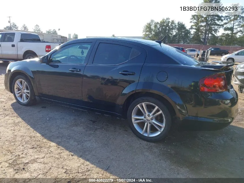 2011 Dodge Avenger Mainstreet VIN: 1B3BD1FG7BN506293 Lot: 40522279