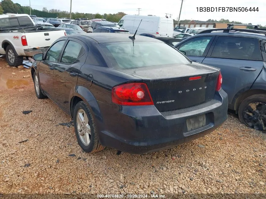 1B3BD1FB7BN506444 2011 Dodge Avenger Mainstreet