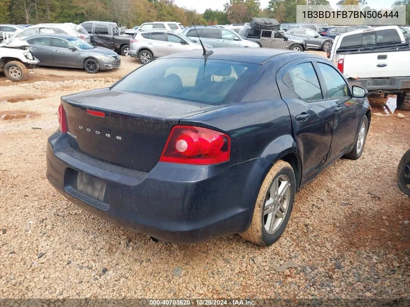 2011 Dodge Avenger Mainstreet VIN: 1B3BD1FB7BN506444 Lot: 40703620