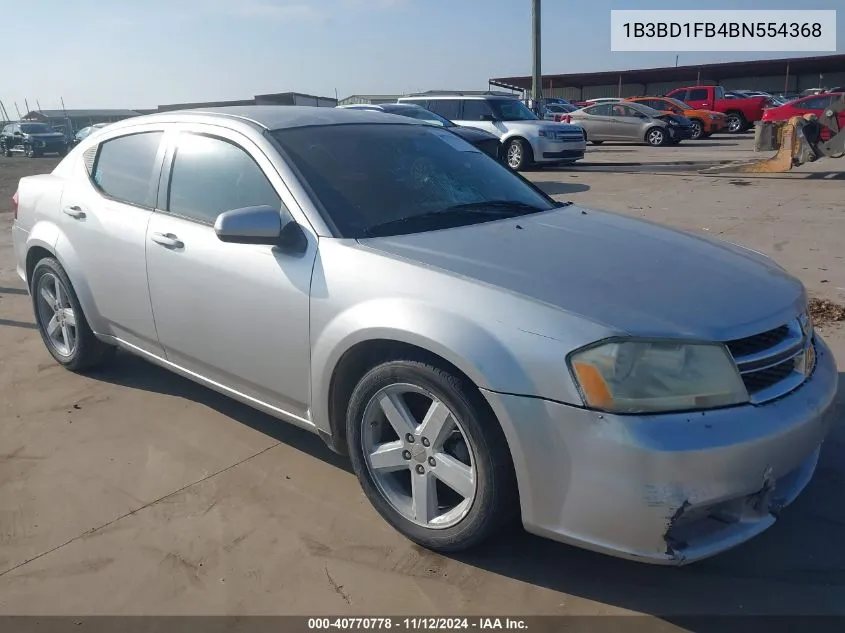 1B3BD1FB4BN554368 2011 Dodge Avenger Mainstreet