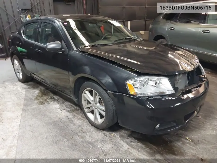 2011 Dodge Avenger Mainstreet VIN: 1B3BD1FG9BN506716 Lot: 40807741