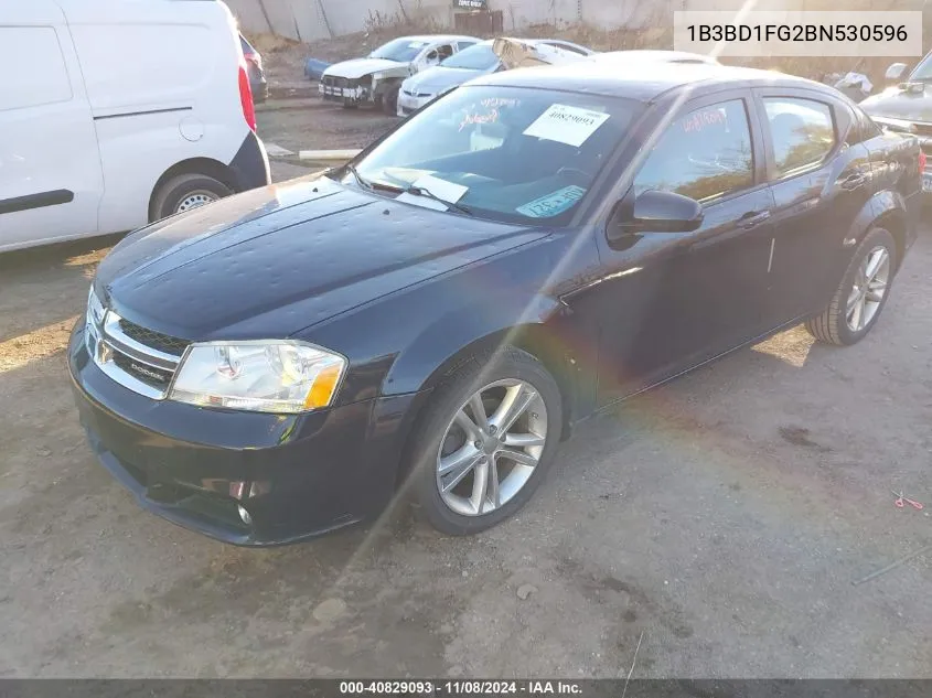 2011 Dodge Avenger Mainstreet VIN: 1B3BD1FG2BN530596 Lot: 40829093